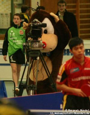 Jumping Jo an der DSF-Kamera