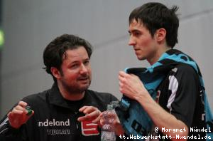 Trainer Johannes Dimmig mit Hermann MÃ¼hlbach (JÃ¼lich)