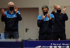 2. Vorsitzender Markus Str&ouml;her, Trainer Colin Heow, 1. Vorsitzender Olaf Gstettner (Grenzau)