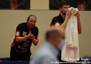 Trainer Tobias Beck feuert Rares Sipos an (OE Bad Homburg)