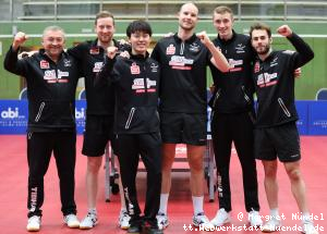 Das siegreiche Team: Miro Broda, Robin Devos, Hiromu Kobayashi, Ewout Oostwouder, Laurens Tromer, Florian Cnudde