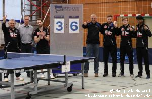das siegreiche Team Team J&uuml;lich: Miro Broda, Markus K&uuml;ven, Florian Cnudde, Mike K&uuml;ven, Robin Devos, Laurens Devos, Snehit Suvarajjula