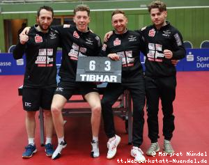 Das siegreiche Team: Dragos Olteanu, Barry Berben, Marc Preuss und Kas van Oost