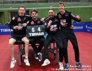 Das siegreiche Team: Barry Berben, Kas van Oost, Marc Preuss, Manuel Prohaska (v.l.n.r.)