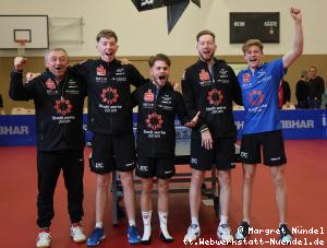 Das siegreiche Team: Miro Broda, Barry Berben, Kas van Oost, Robin und Laurens Devos (v.l.n.r.)