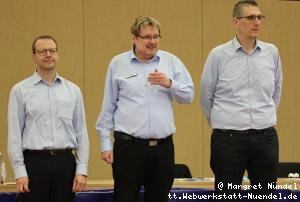 Die Schiedsrichter: Eike Gersdorf, OSR Axel Theis, Oliver Kurz