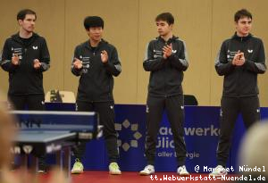 Team Hohenstein-Ernstthal: Andrey Milovanov, Nicholas Lum, Karl Zimmermann, Johannes Faltermeier (v.l.n.r.)