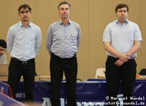 Die Schiedsrichter heute: Alexander Schwarz, OSR J&uuml;rgen Wernerus, Richard Meyer (v.l.n.r.)