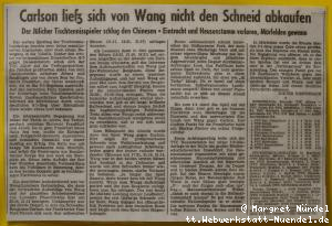 Nachbericht zum Spiel 10.10.1980