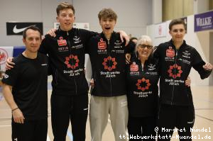 Das siegreiche Team J&uuml;lich: Dragos Olteanu, Barry Berben, Manuel Prohaska, Fan Angelika, Johann Magnus Mahl (v.l.n.r.)